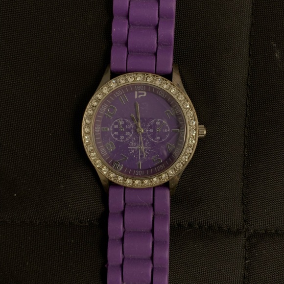 Darice Purple Women's Watch with Crystal Accents - Picture 1 of 4